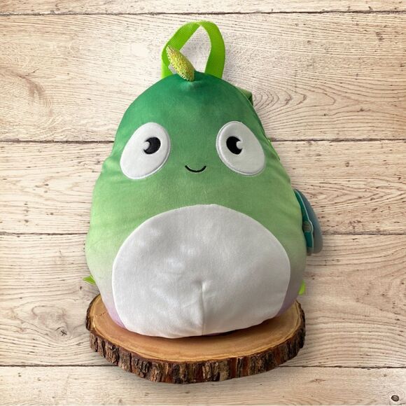 Squishmallows Series 2 NWT 12" Denton the Chameleon Plush Doll Soft Backpack New - Picture 1 of 9